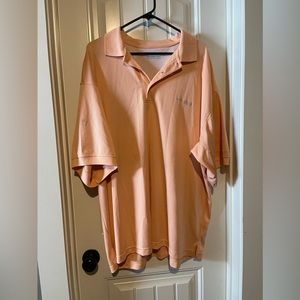 Columbia PFG Omnishade Polo Size XXL Peach Short Sleeve